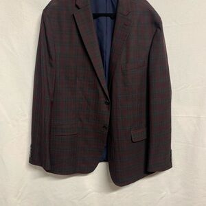Ralph Lauren Men's Plaid Blazer - Black and Red